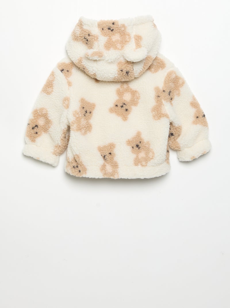 Blouson in Lammfell-Optik Beige - Kiabi