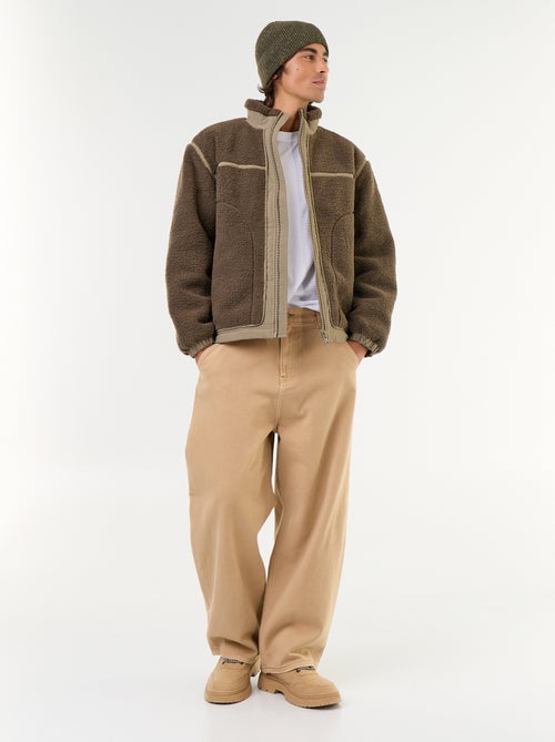 Blouson in Lammfell-Optik - Kiabi