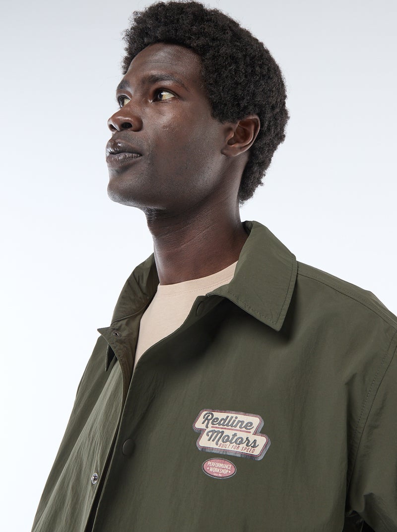 Blouson léger aviateur Kaki - Kiabi