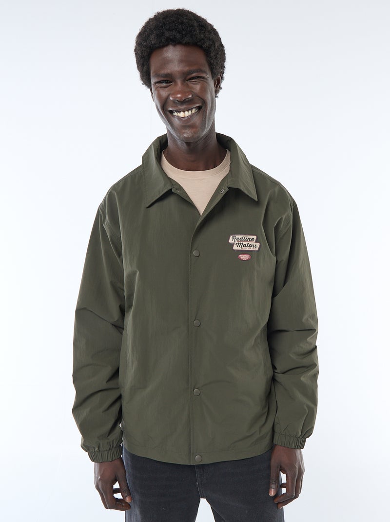 Blouson léger aviateur Kaki - Kiabi