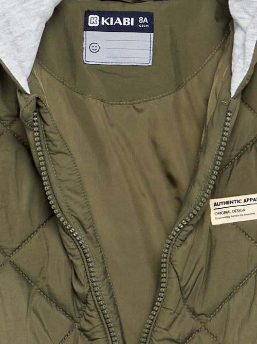 Blouson matelassé à capuche - Kiabi Blouson matelassé à capuche - Kiabi
