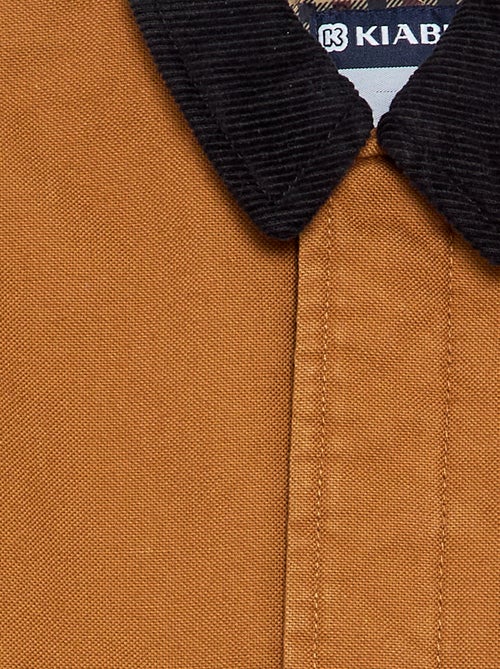 Blouson mit kontrastierendem Samtkragen - Kiabi