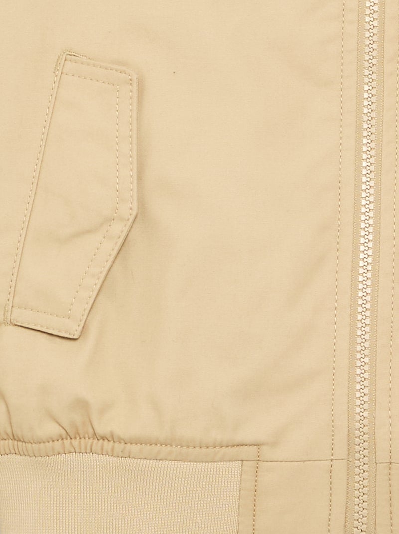 Blouson mit Reissverschluss Beige - Kiabi