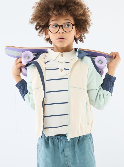 Blouson sportswear à capuche - Kiabi Blouson sportswear à capuche - Kiabi