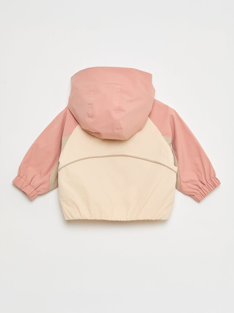 Blouson sportswear zippé à capuche Rose - Kiabi