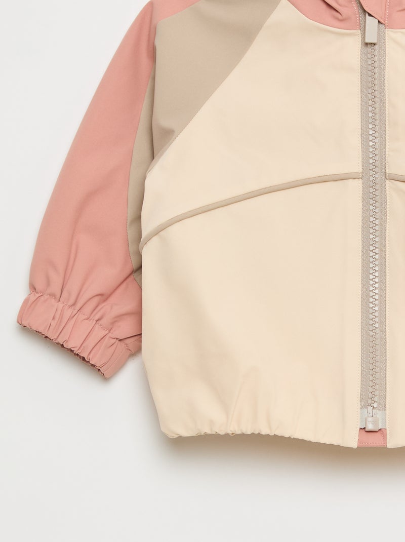 Blouson sportswear zippé à capuche Rose - Kiabi