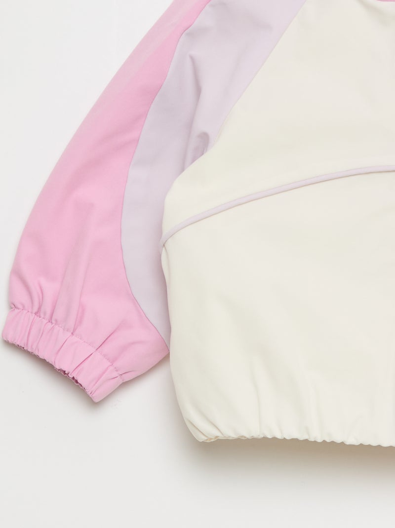 Blouson sportswear zippé à capuche Violet - Kiabi