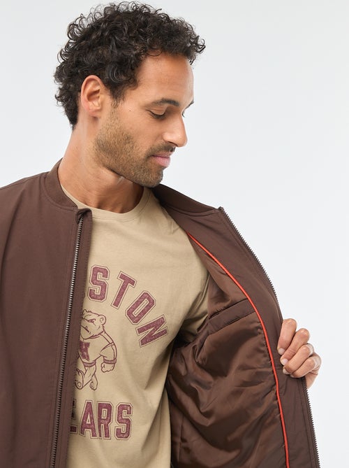 Blouson style aviateur avec poche zippée sur la manche - Kiabi