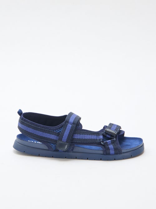 Blue touch-fastening sandals - Kiabi