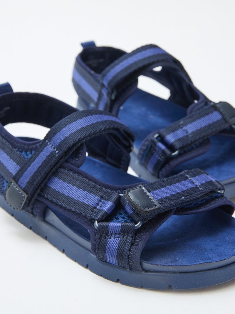 Blue touch-fastening sandals Blue - Kiabi