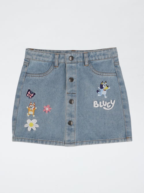 Bluey denim skirt in cotton - Kiabi
