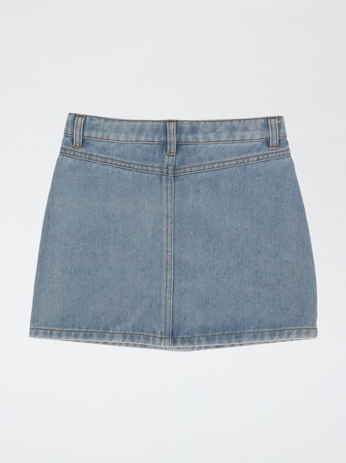 Bluey denim skirt in cotton - Kiabi