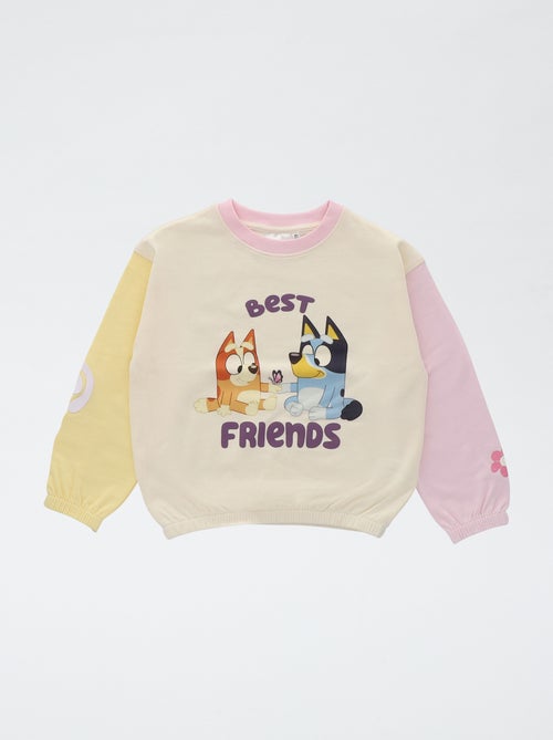 Bluey French Terry Cotton Crew Neck Sweatshirt - Kiabi