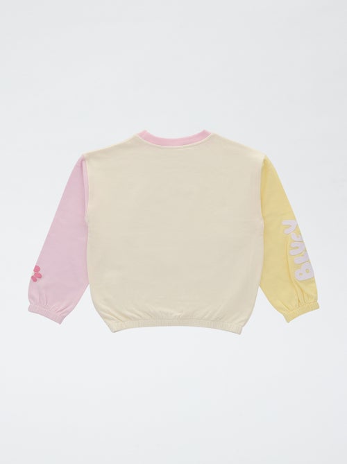 Bluey French Terry Cotton Crew Neck Sweatshirt - Kiabi