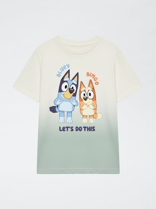 Bluey' Gradient-Style Printed Cotton T-Shirt - Kiabi