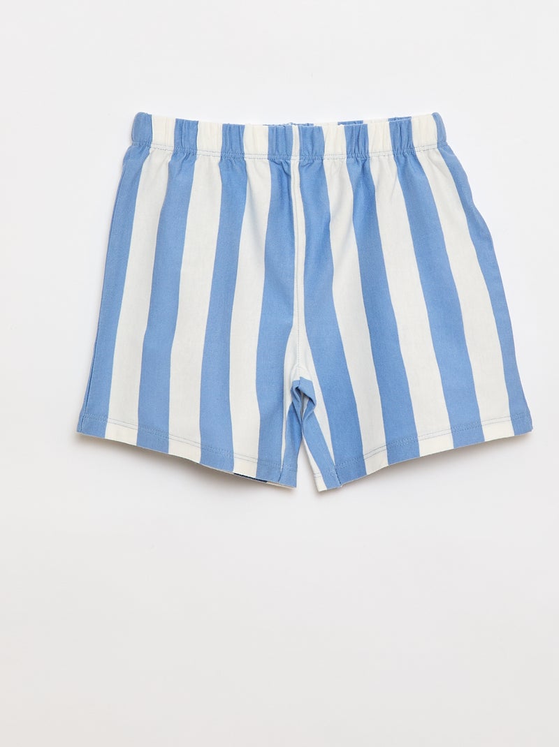 Bluey Short Pajama Set - T-shirt + Shorts - 2 Piece Blue - Kiabi