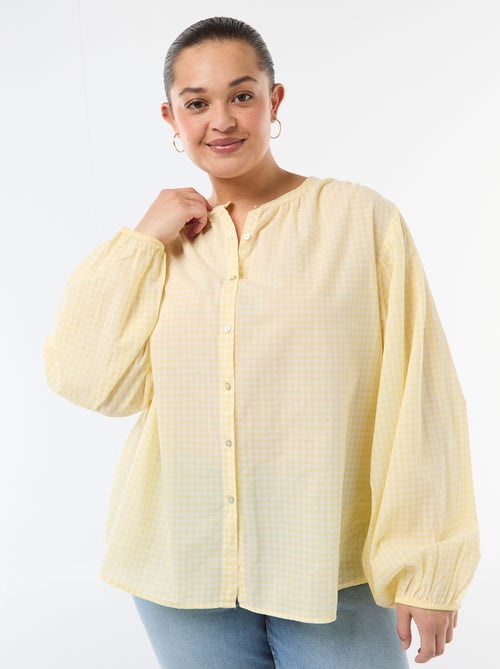 Blusa a collo rotondo e maniche lunghe - Kiabi