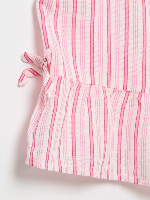 Blusa a righe con fiocchi fantasia - Kiabi