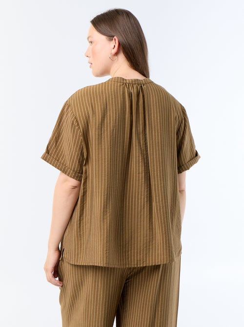 Blusa caftano in viscosa fluida - Kiabi Blusa caftano in viscosa fluida - Kiabi