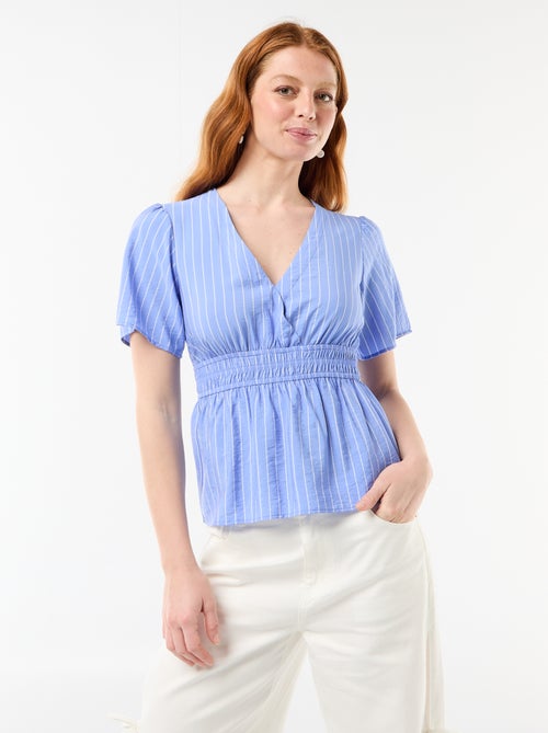 Blusa fluida a taglio svasato - Kiabi