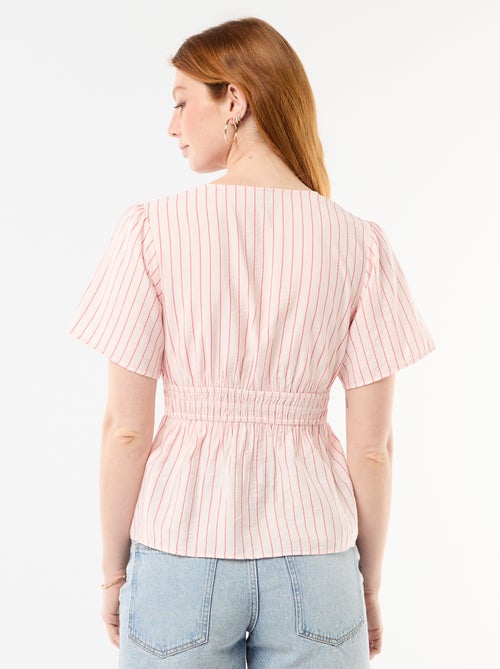 Blusa fluida a taglio svasato - Kiabi