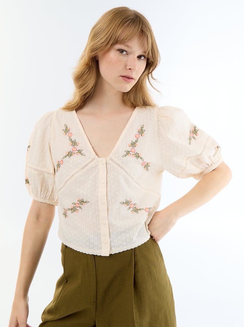 Bluse Ecru - Kiabi