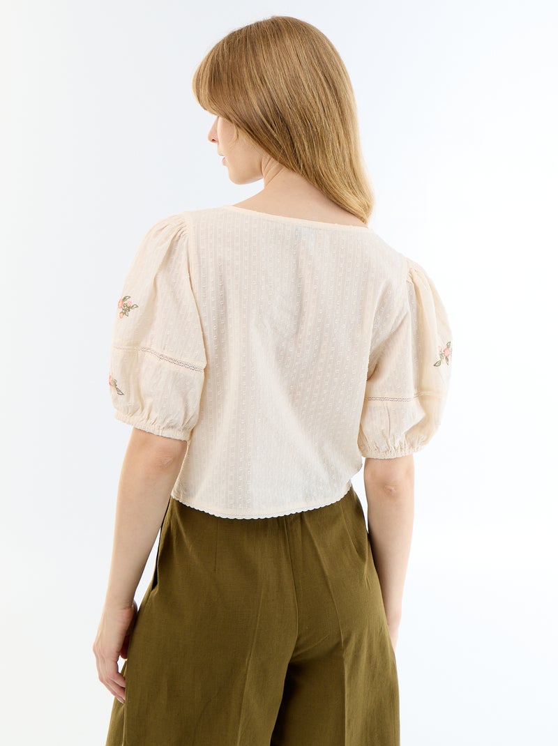 Bluse Ecru - Kiabi
