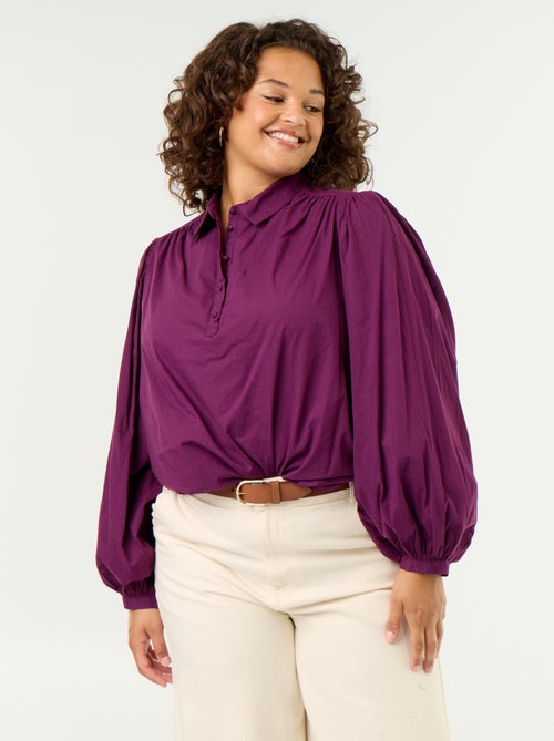 Bluse mit Ballonärmeln - Kiabi