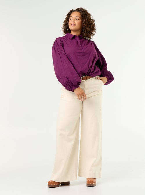 Bluse mit Ballonärmeln - Kiabi