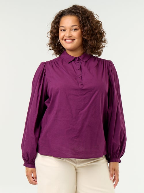 Bluse mit Ballonärmeln - Kiabi