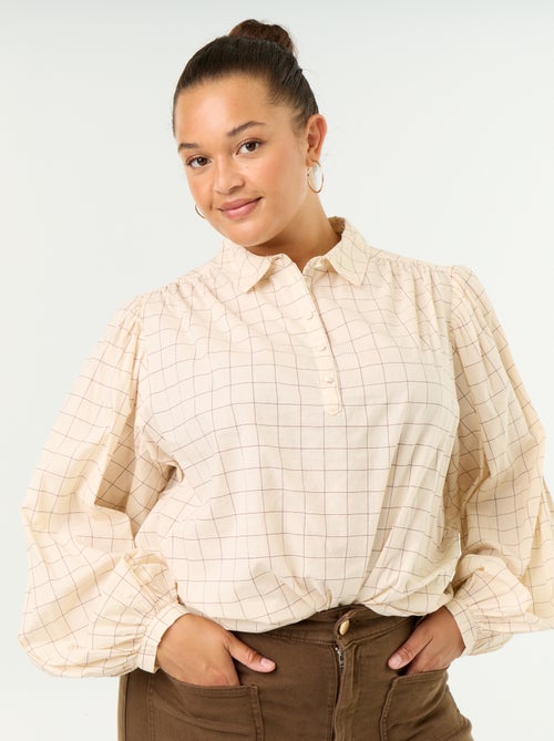 Bluse mit Ballonärmeln - Kiabi