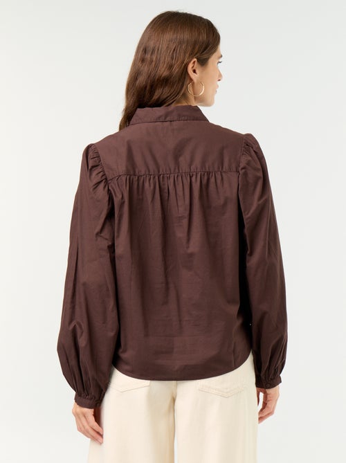 Bluse mit Knopfkragen - Kiabi