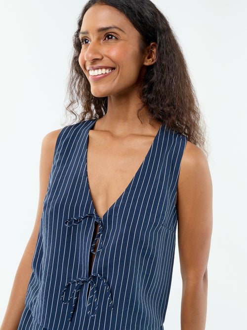 Bluse mit Schleifen - Kiabi
