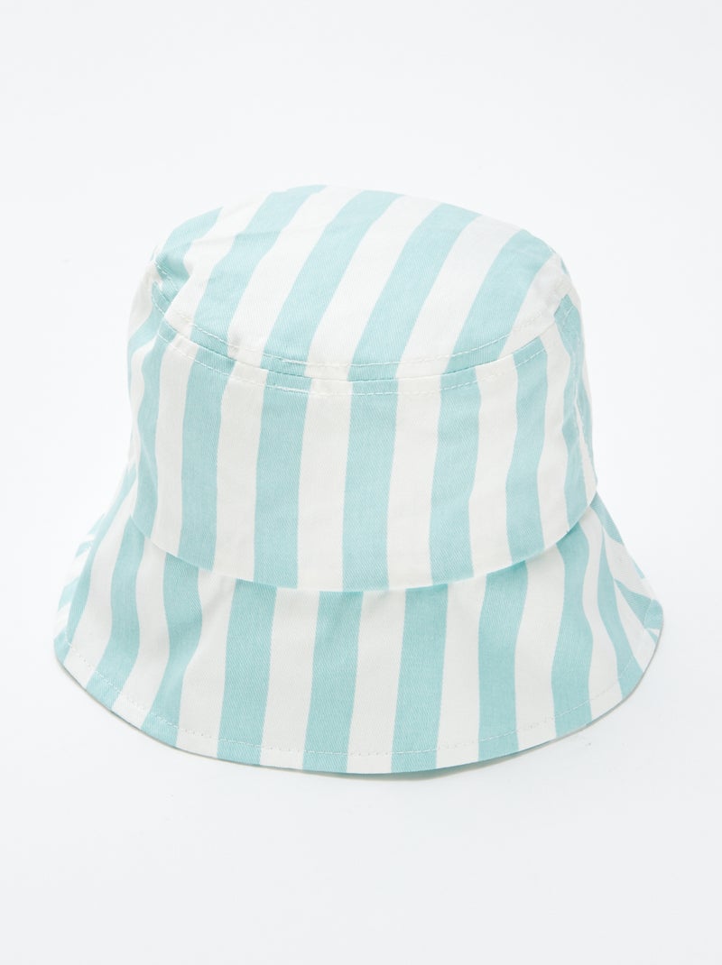 Bob à rayures BLEU - Kiabi