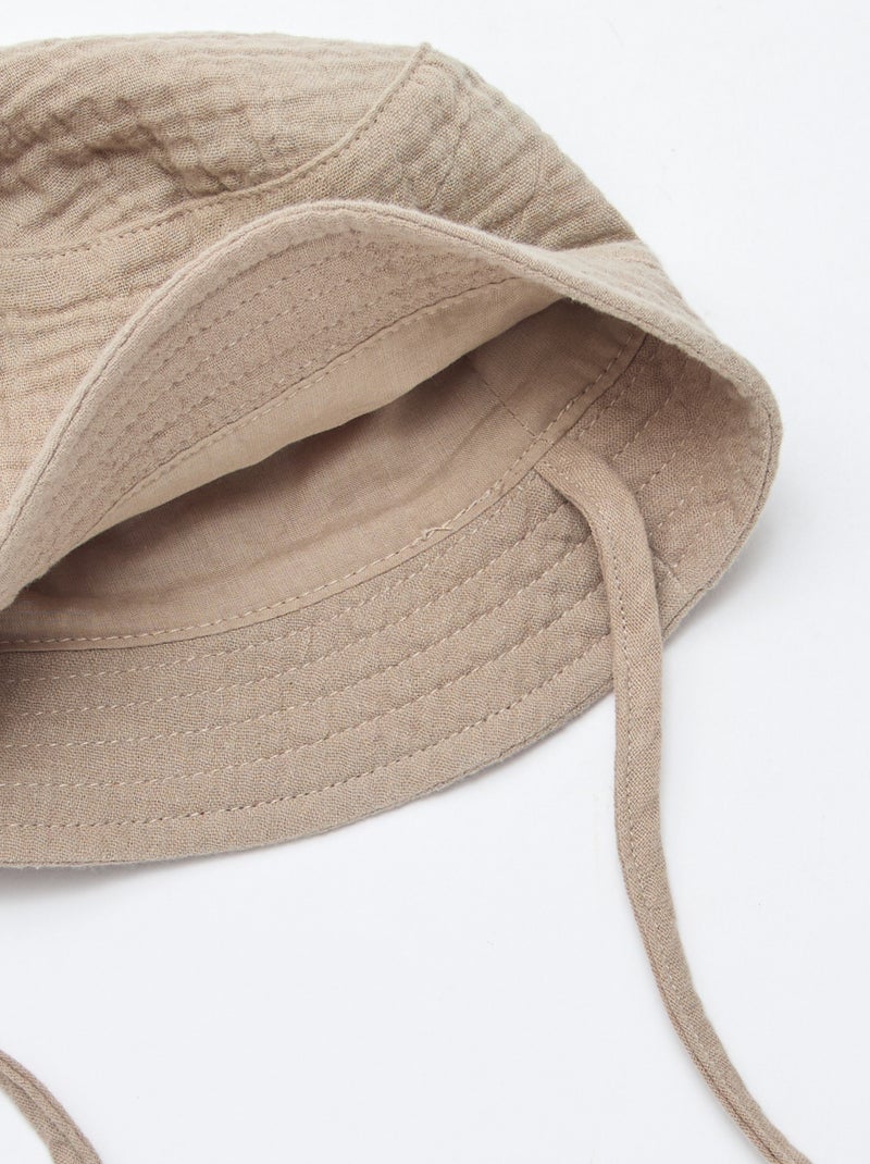 Bob en gaze de coton Marron - Kiabi