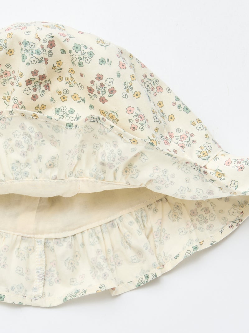 Bob imprimé à fleurs Blanc - Kiabi