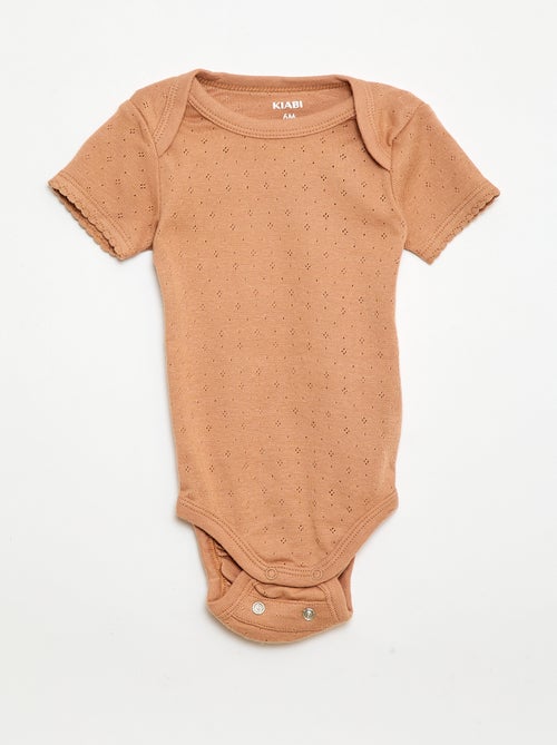 Bodies évolutif en maille unie - Lot de 3 - Kiabi