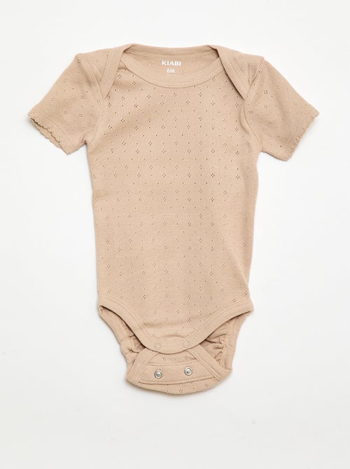 Bodies évolutif en maille unie - Lot de 3 - Kiabi