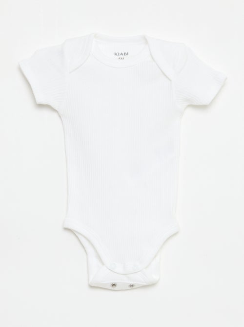 Bodies évolutif en maille unie - Lot de 3 - Kiabi