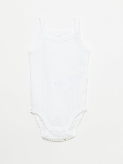 Bodies évolutifs à brettelles - lot de 3 - Kiabi