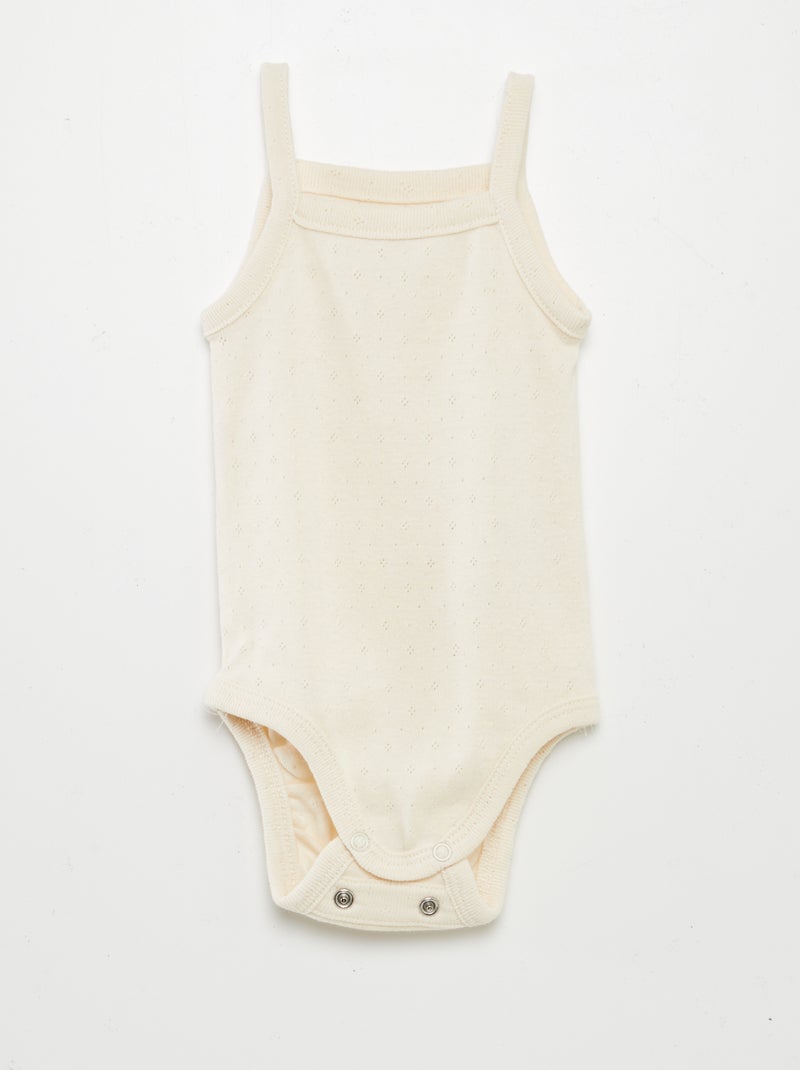 Bodies évolutifs à brettelles - lot de 3 Rose - Kiabi