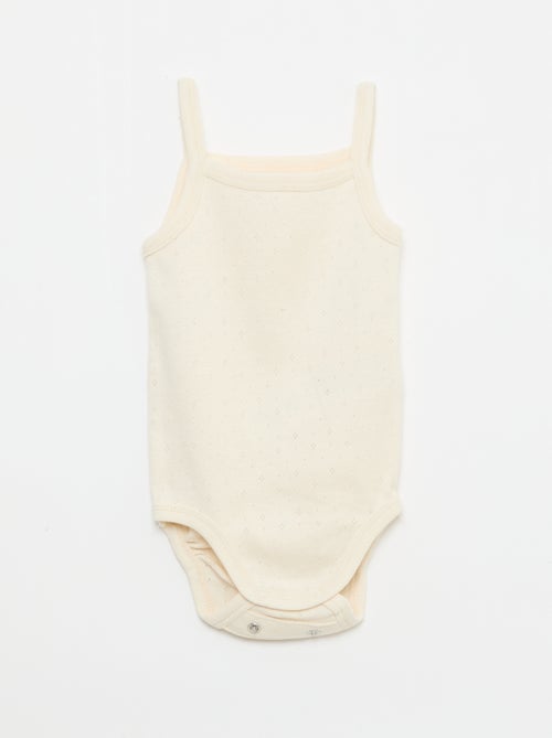 Bodies évolutifs à brettelles - lot de 3 - Kiabi