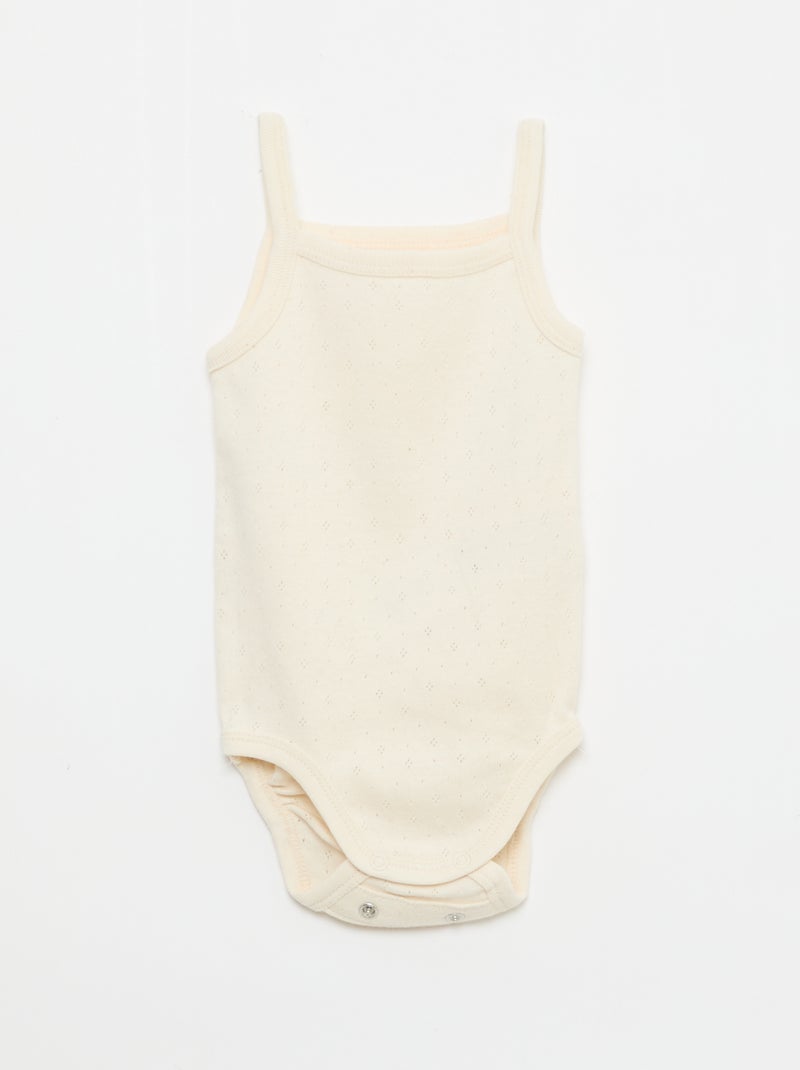 Bodies évolutifs à brettelles - lot de 3 Rose - Kiabi