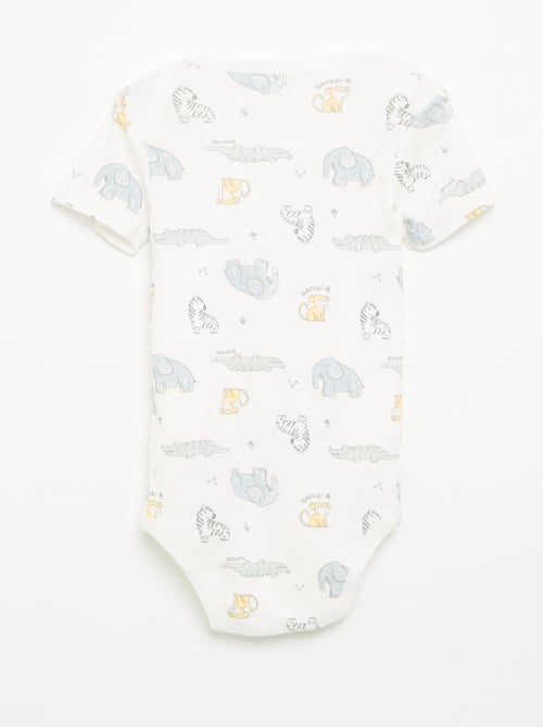 Bodies imprimés en coton - lot de 3 - Kiabi