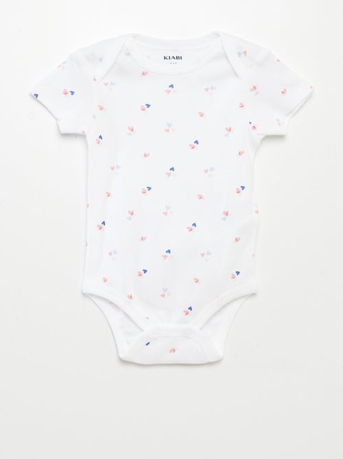Bodies imprimés en coton - lot de 3 - Kiabi