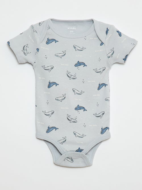 Bodies imprimés en coton - lot de 3 - Kiabi
