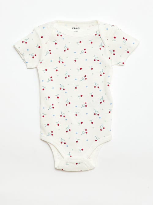Bodies imprimés en coton - lot de 3 - Kiabi