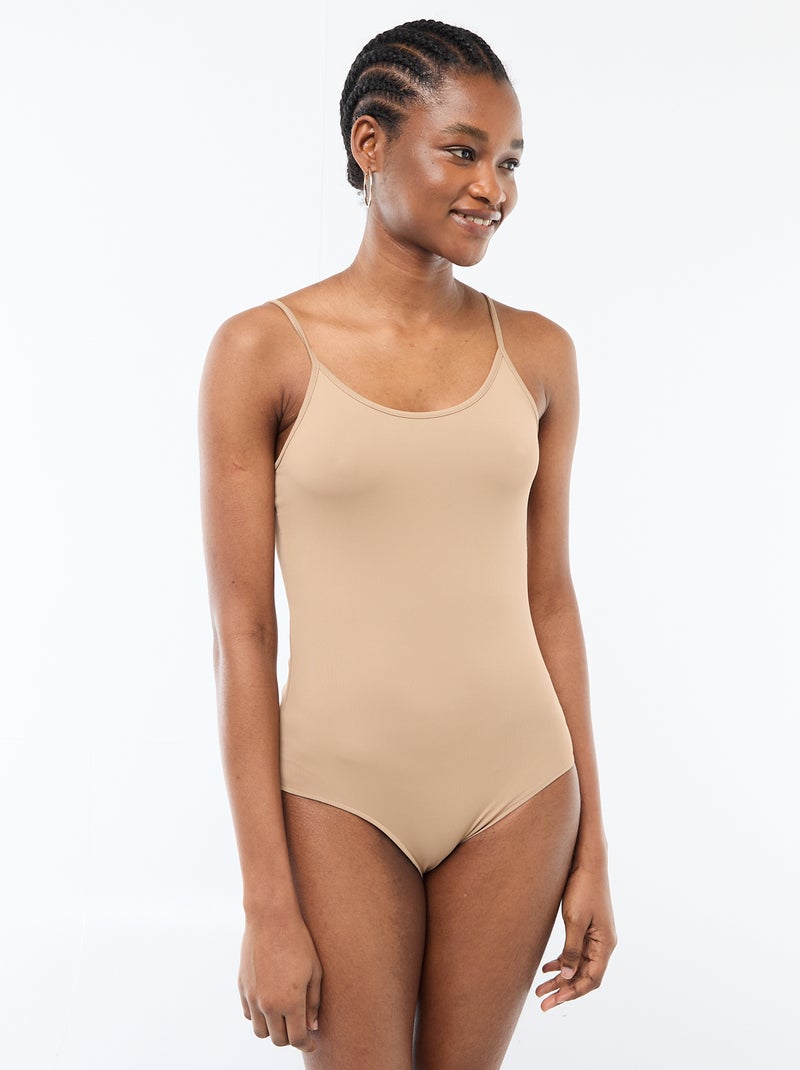 Body à fines bretelles Beige - Kiabi
