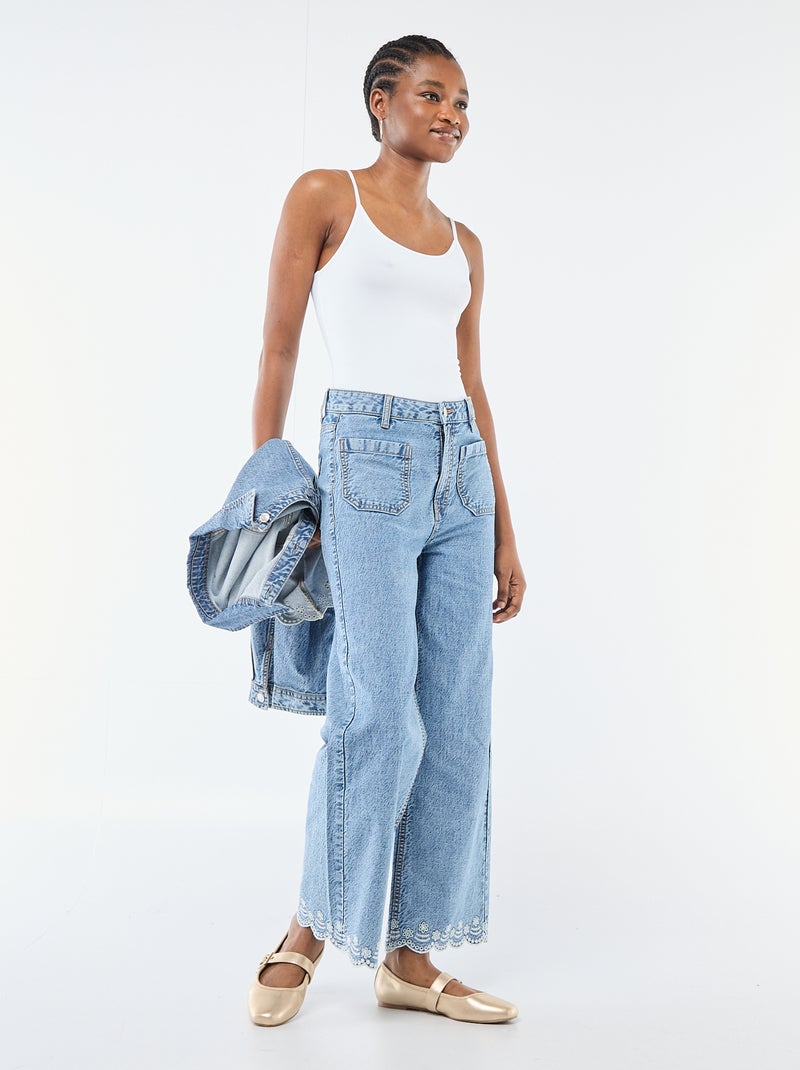 Body à fines bretelles Blanc - Kiabi