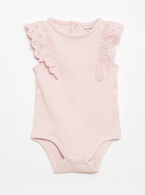 Body à manches courtes volantées - Kiabi